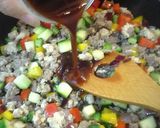 美多ミン夏野菜と挽肉のバジル炒めごはん作り方7写真