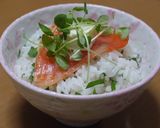 超簡単！シソ香る☆クリチーサーモン丼♪作り方4写真