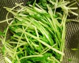 ✿水菜と❀プチトマトの✿ゴマ味噌和え作り方1写真