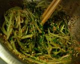 ✿水菜と❀プチトマトの✿ゴマ味噌和え作り方4写真