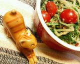 ✿水菜と❀プチトマトの✿ゴマ味噌和え作り方8写真
