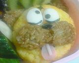 ＜忍者ハットリ君＞しし丸　　＊キャラ弁＊作り方3写真