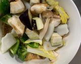 根菜茄子白菜コク旨味噌田楽味温野菜サラダ作り方17写真