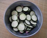 ベーコンと茄子の柚子胡椒ガーリックパスタ作り方1写真