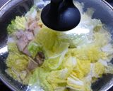 白菜と豚バラのからし醤油蒸し作り方5写真