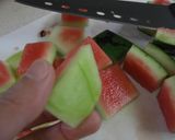 スイカの皮で美味しい漬物♪作り方1写真