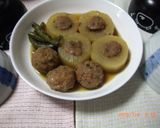 肉詰め大根とつくね大根のやわらか煮物作り方8写真