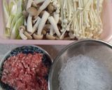 きのこと春雨のすき焼き風春巻き作り方1写真