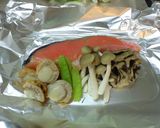 男の鮭ホイル焼き作り方1写真