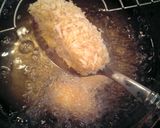 れんこんと鶏ひき肉のしんじょう揚げ作り方6写真