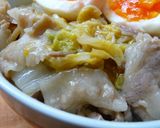白菜と豚バラのからし醤油蒸し作り方7写真