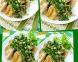鶏肉のさっぱりニラねぎ塩ダレがけグリル作り方5写真