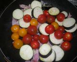 簡単❤鶏手羽元の茄子ベーコンのトマト煮作り方5写真