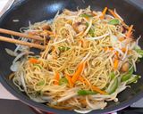 ぼんじり入り塩焼きそば。作り方6写真