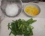 春雨とにら玉の炒め物作り方1写真