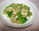 はんぺんとレタスの炒め★あんかけ作り方4写真