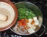 キムチ鍋♪簡単スープ豚肉豆腐作り方7写真