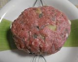 茄子入りふっくら和風ハンバーグ☆味噌あじ作り方4写真