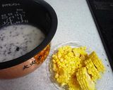 とうもろこし梅ご飯（もち黒米）作り方2写真