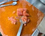 オクラと明太子のネバ旨、素麺orパスタ作り方3写真