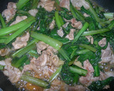 ✾小松菜と豚肉のからし醤油炒め✾作り方5写真