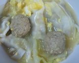 鶏肉団子と餃子の鍋作り方6写真