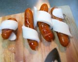 お弁当にソーセージのはんぺん巻き作り方3写真