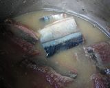 圧力鍋で骨まで軟らか☆さんまの味噌煮作り方2写真