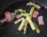 アスパラベーコンバター醤油パスタ作り方3写真