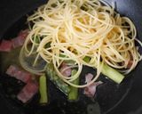 アスパラベーコンバター醤油パスタ作り方5写真