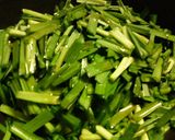 簡単✿ニラだけの❀ゴマ醤油炒め✿作り方1写真