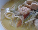 タイ風シーフードカレー・ズッキーニ入り作り方5写真
