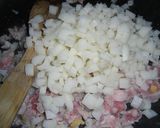 蓮根と豚肉の味噌そぼろonライスカップ作り方3写真