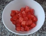 冷やして食べたい♥すいか葛作り方1写真