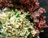 ＊電子レンジで蒸しなすと肉味噌＊作り方1写真