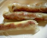 れんコンビーフ☆スティック焼春巻き♪作り方4写真