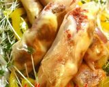 れんコンビーフ☆スティック焼春巻き♪作り方7写真