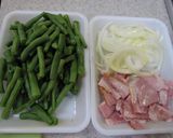 いんげんとベーコンの蒸し煮作り方1写真