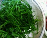 おかひじきと蒸し鶏の和え物作り方2写真