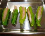 ししとうのささみ詰め☆お弁当にも♪作り方3写真