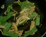 きのことインゲンのあっさりパスタ作り方3写真