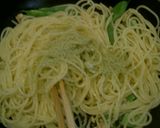 きのことインゲンのあっさりパスタ作り方4写真