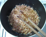 簡単♥♡鶏そぼろ丼（すき焼きのたれ味）作り方1写真