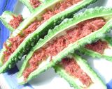 コンビーフだけでうまい！ゴーヤボート作り方1写真