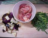 茄子と鶏の簡単オイスターソース炒め作り方1写真