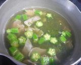 めかぶとベーコンの中華スープ作り方2写真