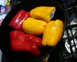 ピーマンの肉詰め。パプリカ編作り方5写真