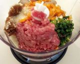 豚ひき肉と野菜のいそべつくね作り方1写真