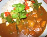 お豆腐と夏野菜のカレー作り方5写真