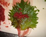 超簡単！豚のシソ巻き（梅肉入り）作り方2写真